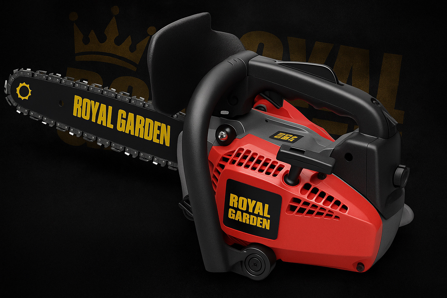 اره موتوری های بنزینی رویال گاردن در سایزهای مختلف همراه لوازم اضافی