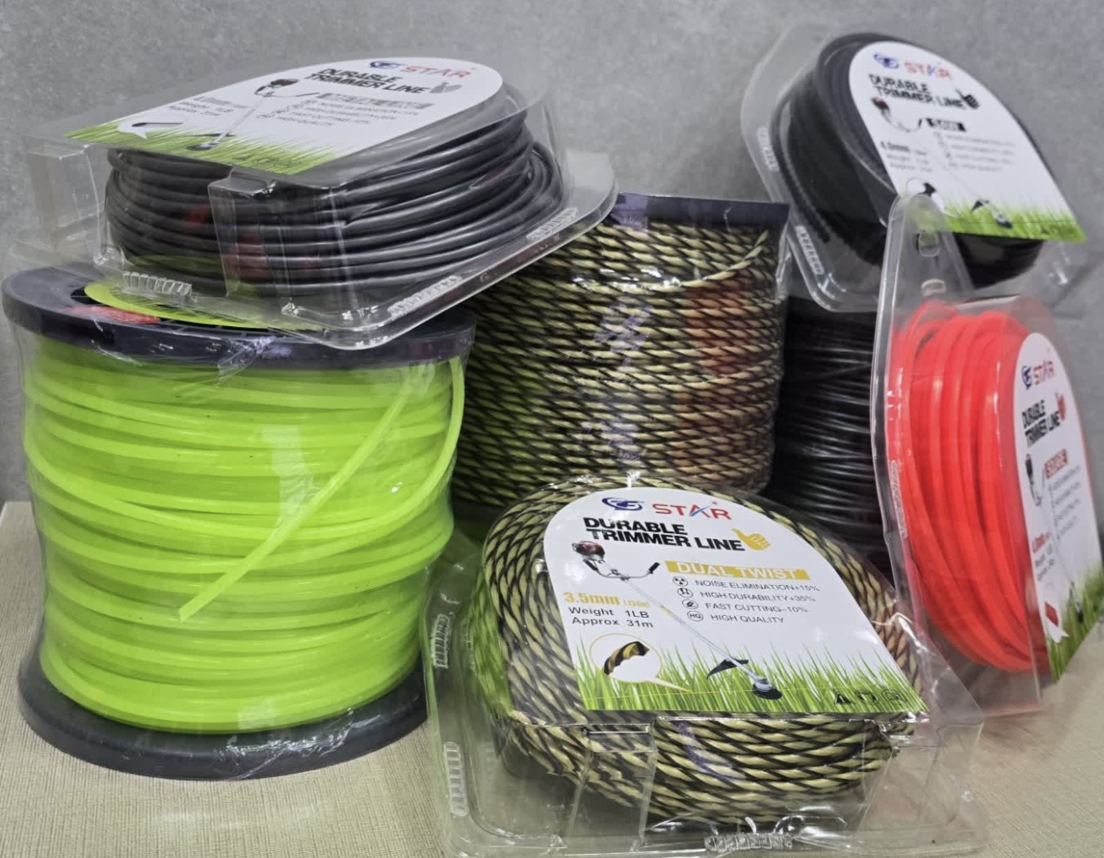 نخ علفتراش در قطر ها و سایز های مختلف